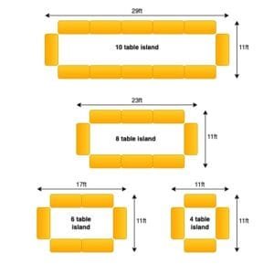 4-10 table island at CSC Fancon, January 18-19, 2025