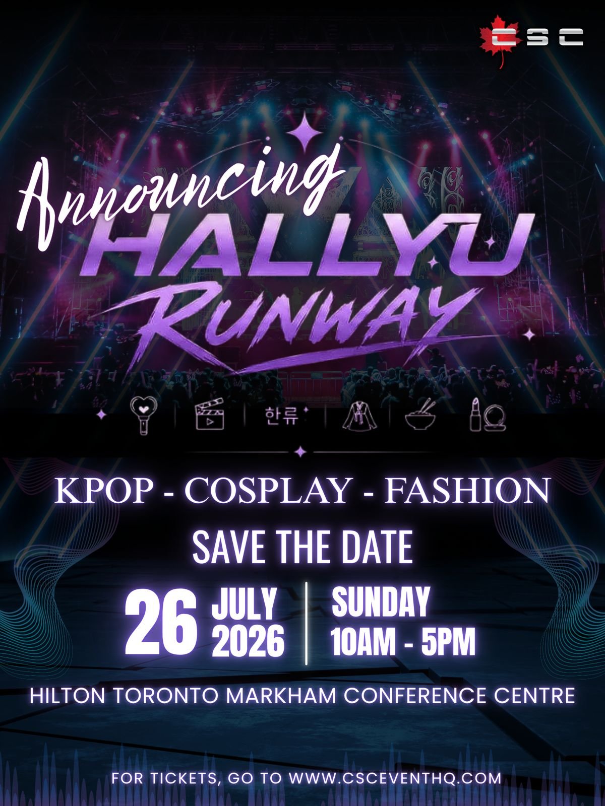 Hallyu Kpop-Cosplay-Fashion, July 26 vendor tables at the Hilton Toronto Markham