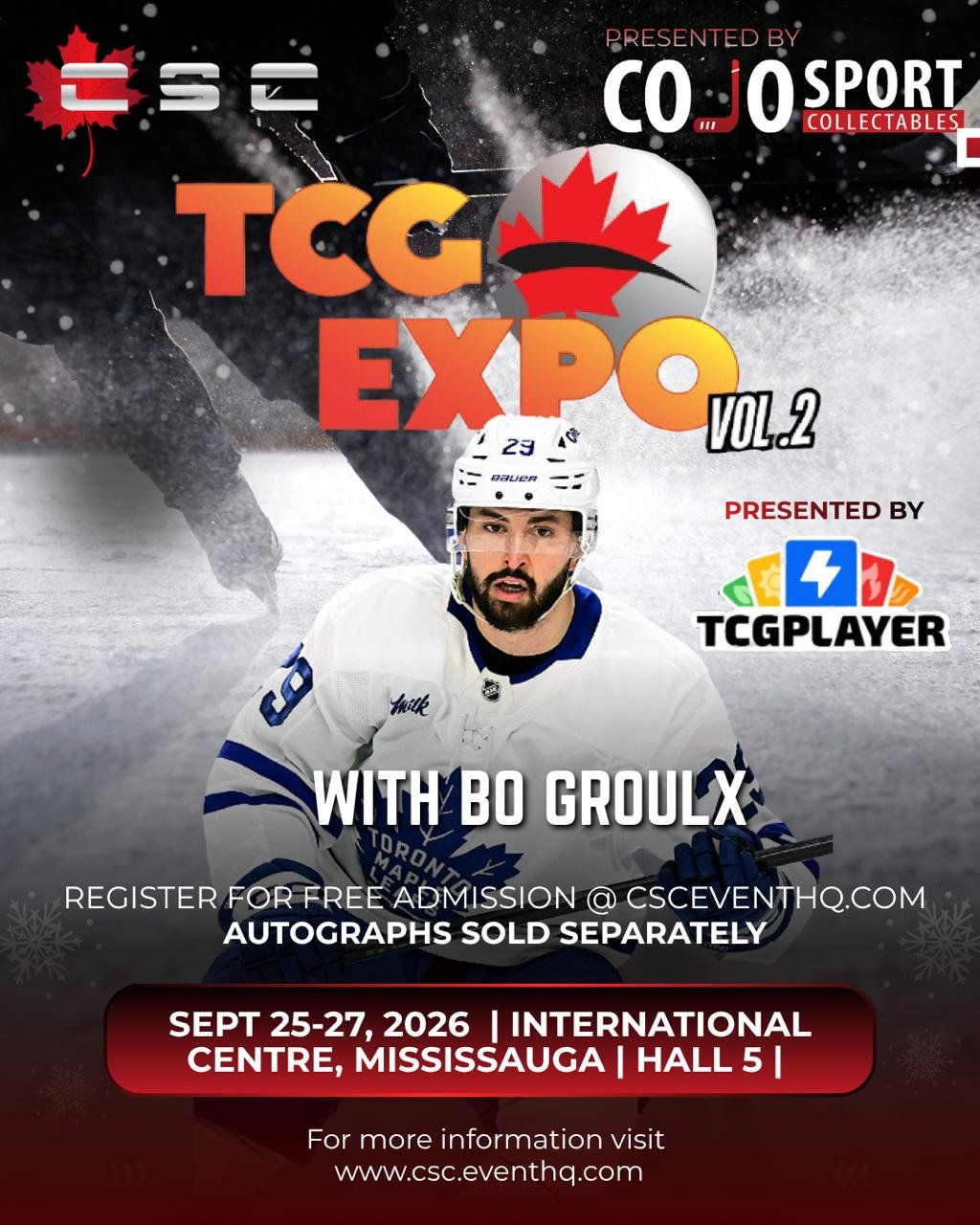 Exclusive Bo Groulx signing at the TCG Expo